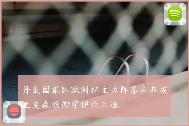 丹麦国家队欧洲杯主力阵容公布埃里克森领衔霍伊伦入选